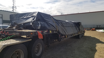 tarped load